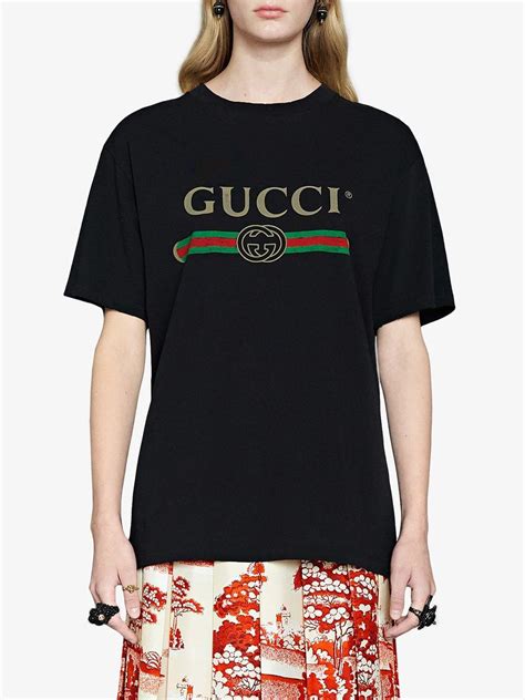 gucci black t shirt cheap|ladies black gucci t shirt.